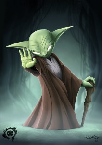 fan art - master yoda - star wars - jedi art