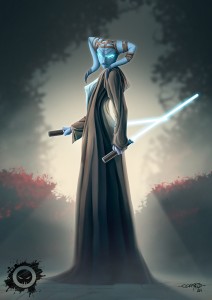 twi'lek jedi - star wars - fan art - illustrator - illustration - photoshop paint