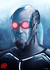 vilain- mr freeze- batman - fan art - illustrator - illustration